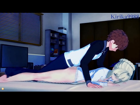 Saber and Rin Tohsaka and Shirou Emiya intense sex. - Fate/stay night Hentai