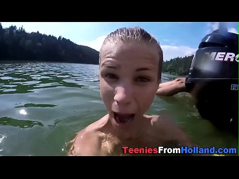 Busty dutch lesbos swim