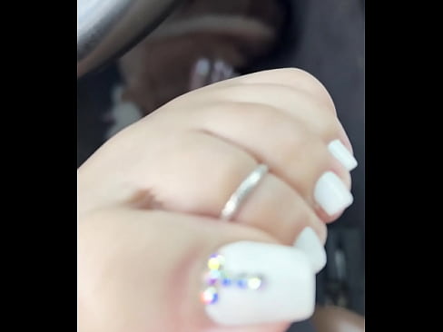 Amina Marie white toe nails