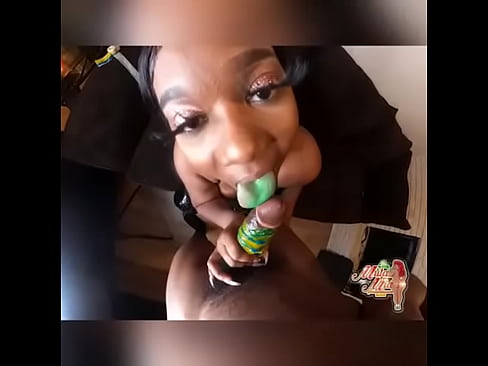 Eating candy off ya cock