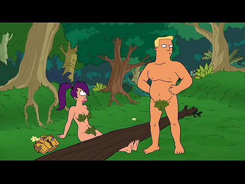 Futurama Leela Naked Eve leaves