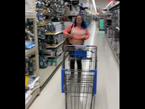 Ash walking in Walmart