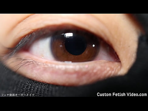 Close-up video of a woman's eyeball