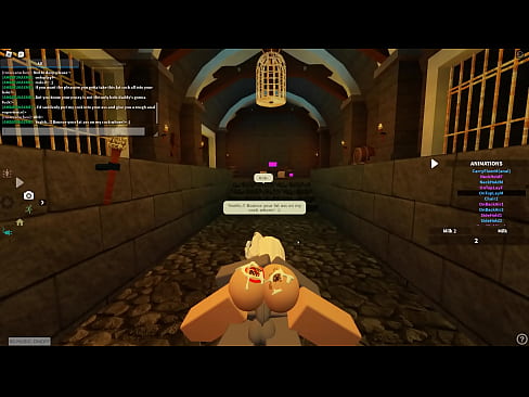 Roblox blonde hoe got covered in cum all over her body