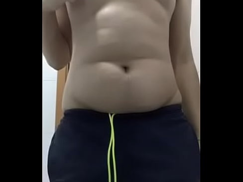 Chub teenager making video