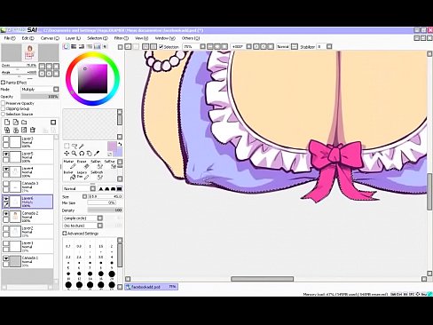 Hentai Speed Drawing - Part 3 - Flats & Shading