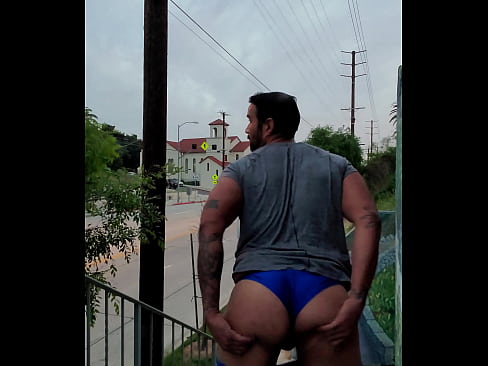 Public fat booty Latino