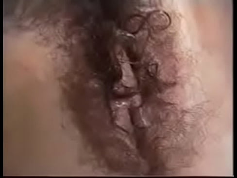 Wet hairy vagina