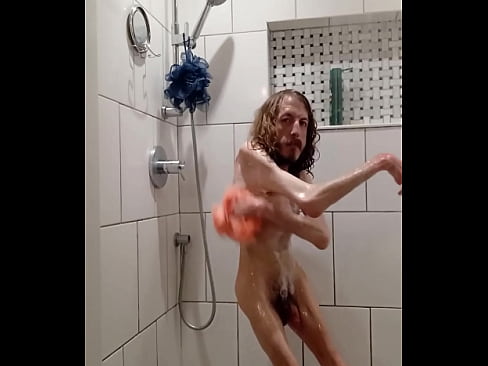 Gay disabled guy takes a hot shower
