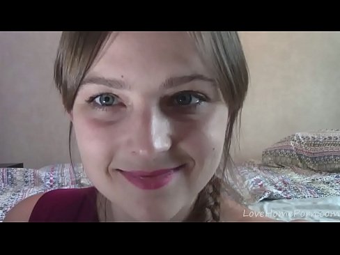 Brunette girl smiles while masturbating for you