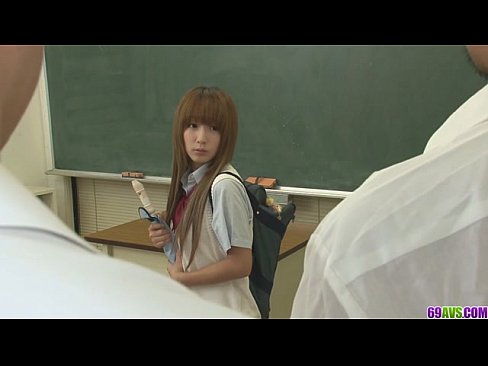 Two Guys Fuck Sana Anju Tight Holes In Class