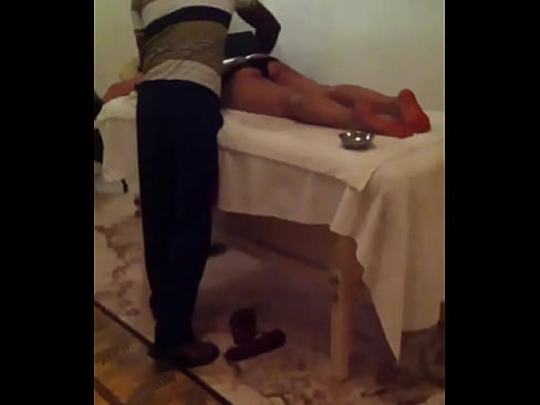 Indian wife taking massage