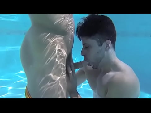 Sucking Cock in the Pool