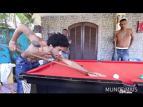 Sticking his stick, pool stick and balls up his ass