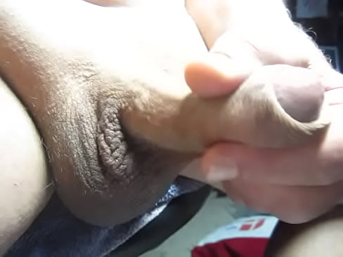 Grandpa Hottang69 #080 mature 66 year old Grandpa wanking his small shaved uncut cock using his foreskin to squirt sticky cum closeup