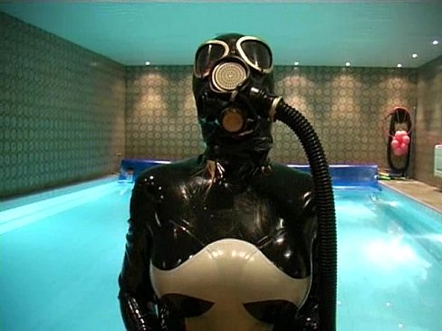 Gas Mask b. by the Pool