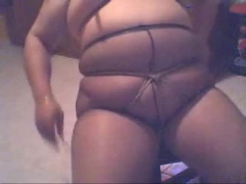 self bondage chubby tranny Mayala in pantyhose