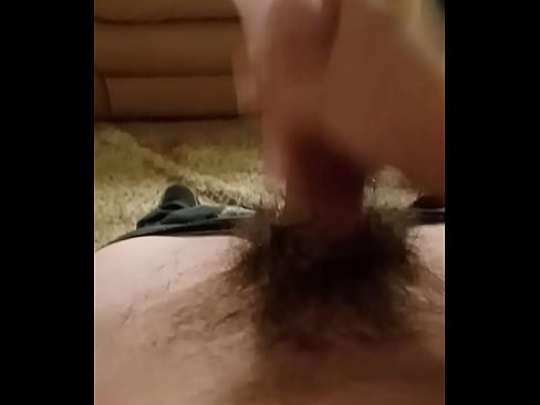 Jerking off my cock until I shoot my load