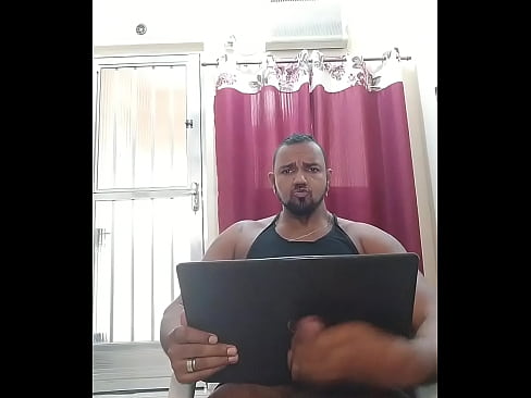 Cumshot With laptop