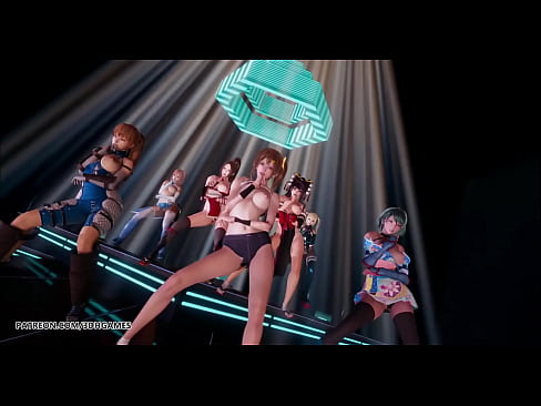 PSY GENTLEAMAN MMD dance striptease girls anime