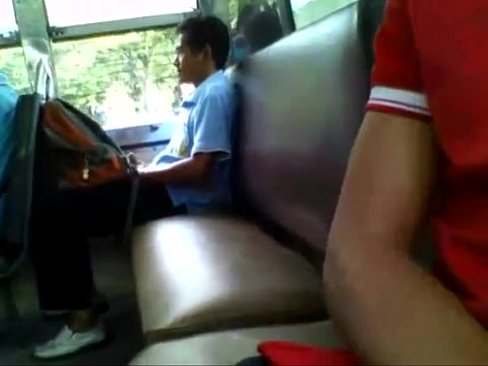 Guy Caught Jerking On The Buss - Busted!