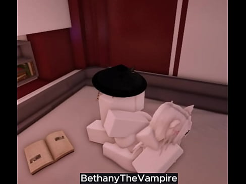 Teen Cat Girl gets DESTROYED by a cute boy with a huge dick on a Roblox Condo