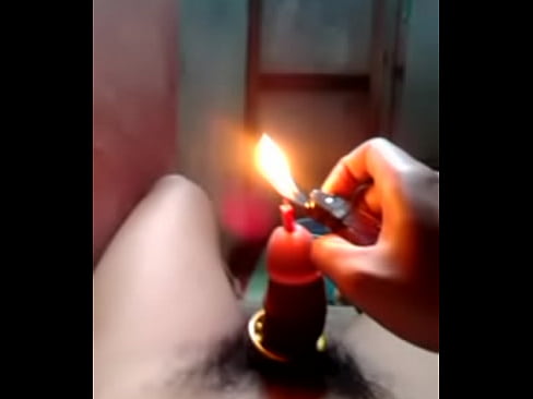 cock candle cake burn