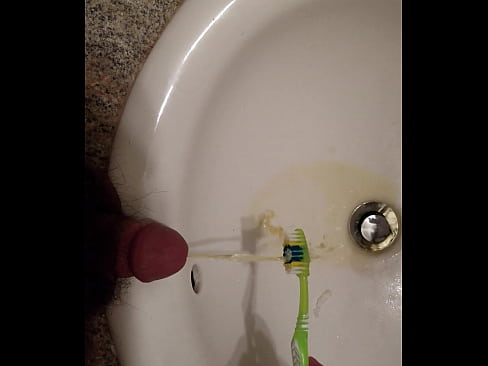 Pee on Toothbrush