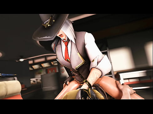 Ashe from Overwatch rides you like crazy