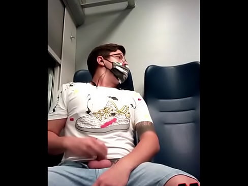 Wank on Train from Italy