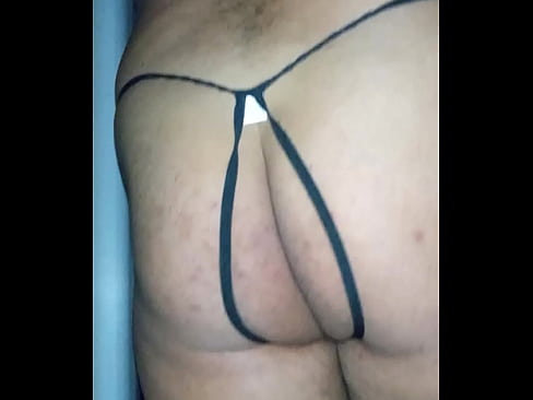 Sissy black thong