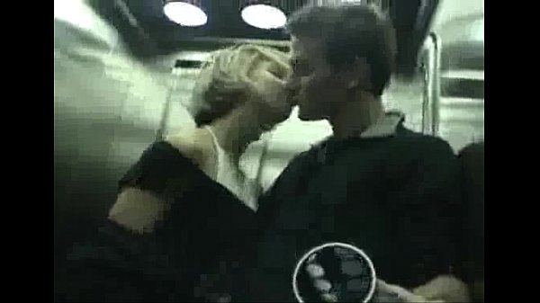 Cute gf teases and sucks cock in elevator