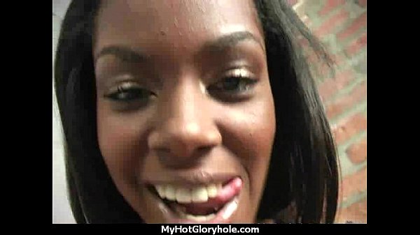 Ebony backs her booty all the way to the gloryhole 6