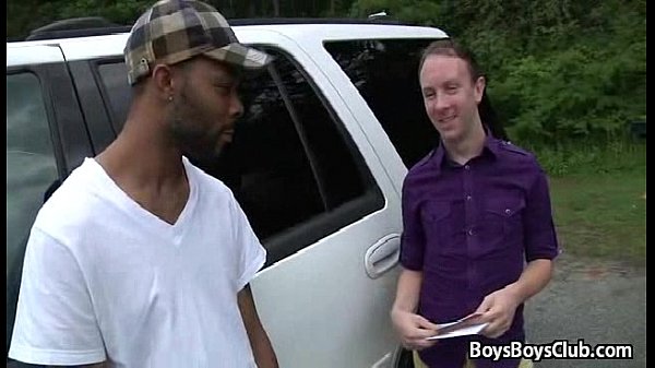 BlacksOnBoys - Black Muscular Gay Dude Gucks White Twink 21