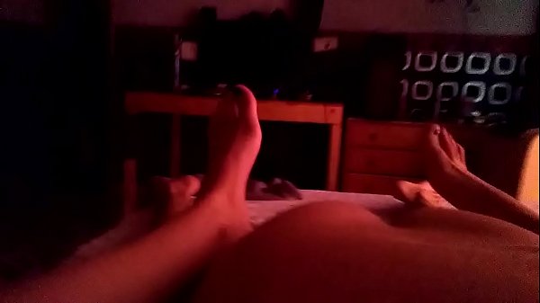 Girlfriend creampie toe curling