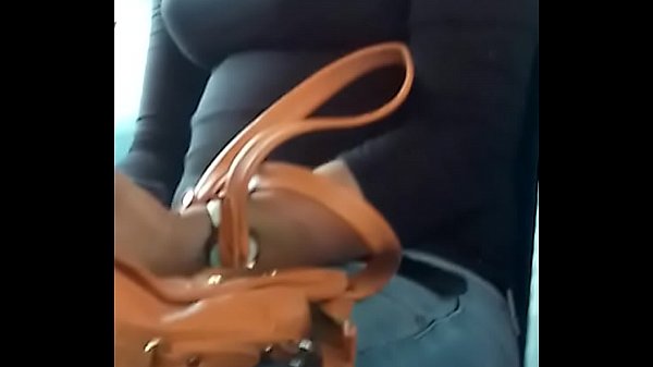 Sexy girl  boobs show in bus