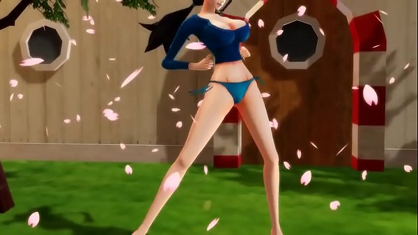 -MMD One Piece- Nico Robin twerking and dancing