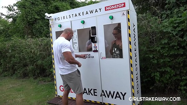 Horny guy found Czech young pornstar in "GirlsTakeAway" automat