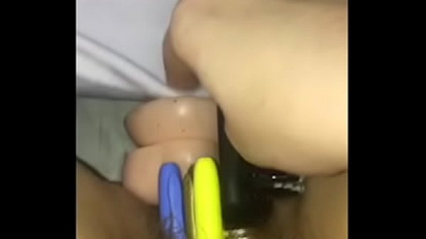 too loose for just 1 sex toy. She takes multiple toys and pens to cum hard