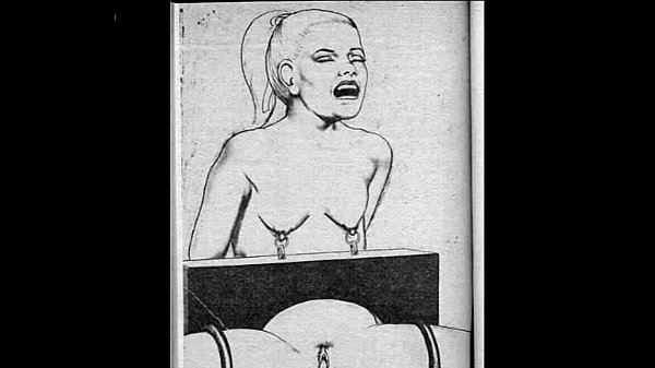 Admire black and white cartoon porn with women suffering sexy bondage