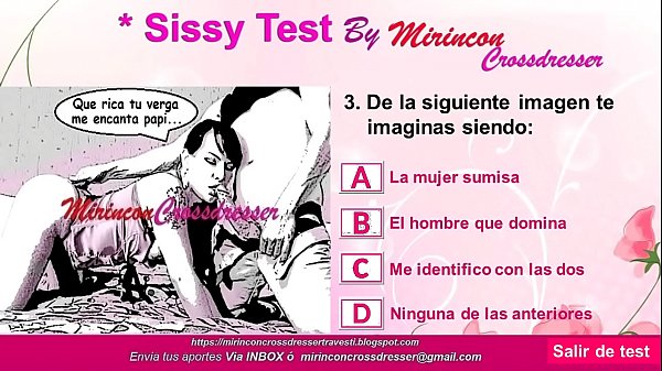 "Sissy Test" - bit.ly/SissyTestESPÑ Atrévete a realizarlo aquí