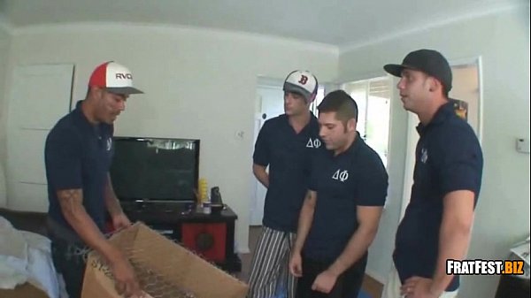 Four guys get into a sexy orgy