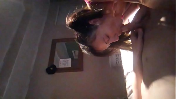 Angel sucks on cam (first time)