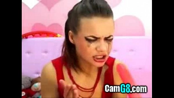 Cam Girl Face Fucks and Gags Her Self Hard - camg8