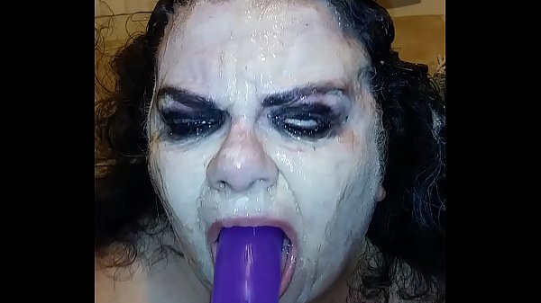 Messy dildo gag