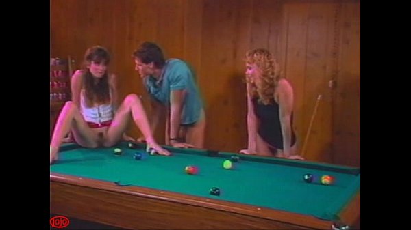 showing pussy on the pool table