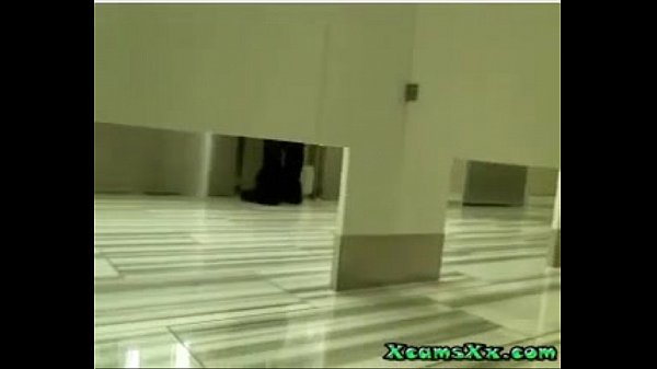 Busty Blonde Masturbates In Public Restroom On Cam