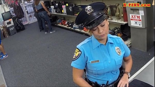 Ms Police Officer with big boobs got fucked with pawn man