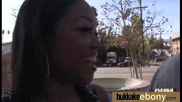 Black pornstar debut bukkake 7