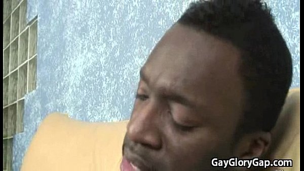 Gay Black Dude Receive Nice Blowjob from White Twink 07